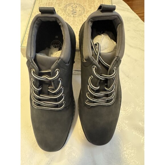 MENS NYC MYSOFT DR_FORMAL COMFORT SHOES OXFORDS BLACK GRAY SIZE 10 M NEW main image 9